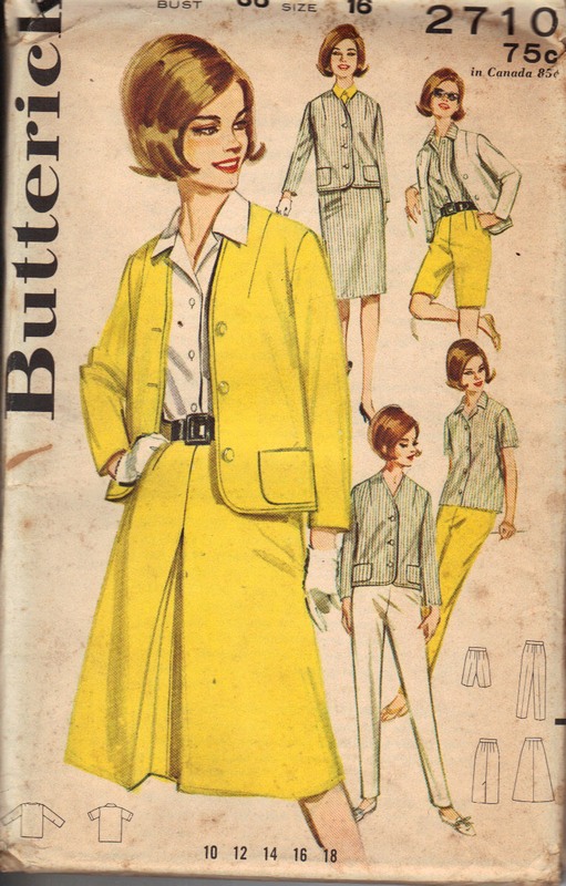 Butterick 2710 1960's Separates Pattern UNCUT - Click Image to Close
