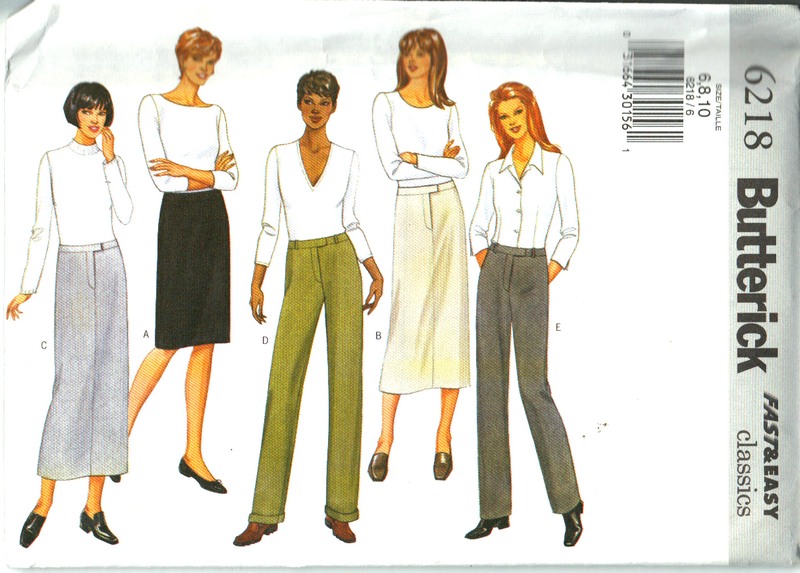 Butterick 6218 Skirt Pants Pattern UNCUT - Click Image to Close