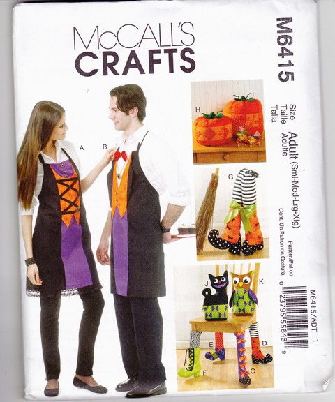 McCalls 6415 Halloween Accesories Sewing Pattern UNCUT - Click Image to Close
