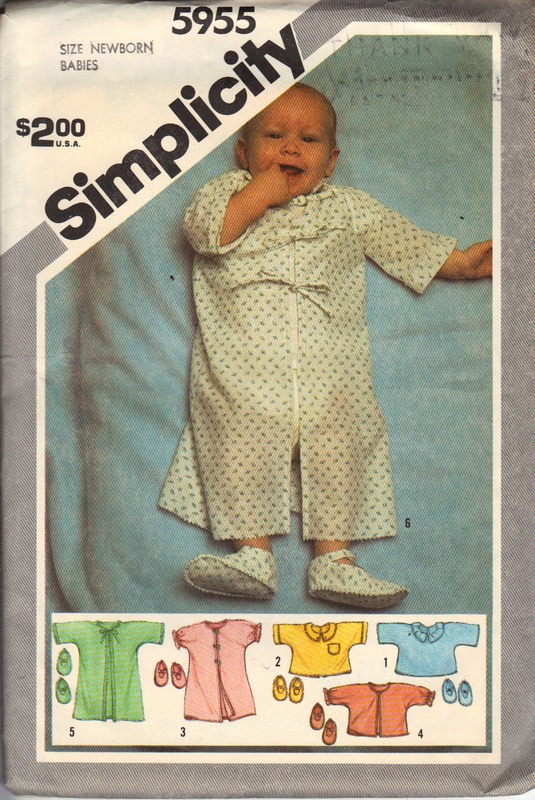 Simplicity 5955 Baby Kimono Booties Pattern UNCUT - Click Image to Close
