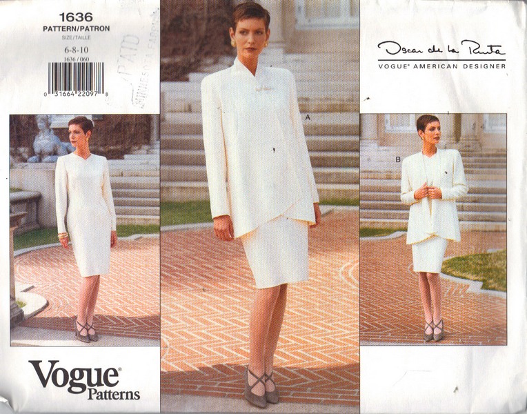 Vogue 1636 Oscar de la Renta Wardrobe Pattern 6-8-10 NEW - Click Image to Close