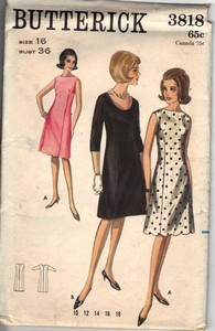 Butterick 3818 Vintage Sheath Dress Pattern UNCUT