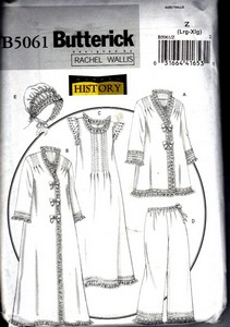 Butterick 5061 Jacket Robe Nightgown Reproduction Pattern UNCUT