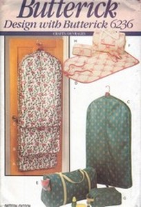 Butterick 6236 Garment Bag Tote Accessory Pattern UNCUT