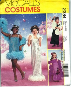 McCalls 2384 Dress Up Girls Costume Pattern