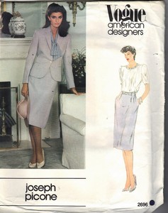 Vogue 2696 Joseph Picone Skirt Suit Pattern