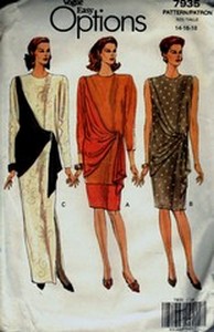 Vogue 7935 Draped Dress Tunic Skirt Pattern