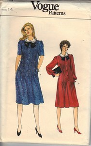Vogue 8600 A-Line Dress Pattern UNCUT