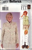 Butterick 3013 Today's Fit Jacket Vest Pattern