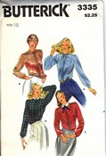 Butterick 3335 Vintage Misses Blouse Pattern Size 12 UNCUT