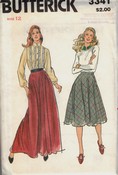 Butterick 3341 Vintage Skirt Pattern Two Lengths UNCUT