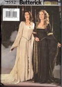 Butterick 3552 Medieval Dress Pattern UNCUT
