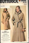 Butterick 3925 Size 20 Classic Wrap Coat Pattern UNCUT