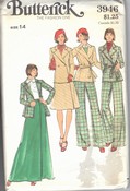 Butterick 3946 Jacket Skirt Pants Vintage Pattern UNCUT