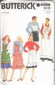 Butterick 4066 Apron Pattern Varied Lengths UNCUT