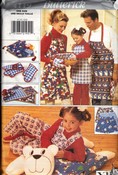 Butterick 4119 Holiday Apron Accessory Pattern UNCUT