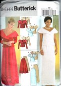 Butterick B4344 Evening Skirt and Top Size FF UNCUT