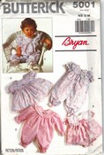 Butterick 5001 Infant Dress Party Pants Pattern UNCUT