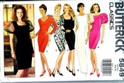 Butterick 5849 Small Cocktail Dress Pattern UNCUT