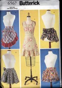 Butterick 6567 Retro Reproduction Apron Pattern UCNUT