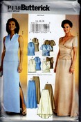 Butterick P138 Elegant Top Skirt Wedding UNCUT