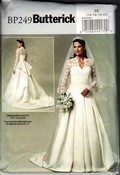 Butterick BP249 Royal Wedding Bridal Dress Pattern Large UNCUT Butterick BP249 Royal Wedding Bridal Dress Pattern Large UNCUT