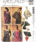 McCalls 3880 Evening Shawl Cape Pattern UNCUT