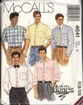 McCalls 4641 Men's Shirt Pattern UNCUT