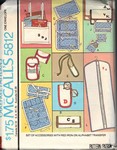 McCalls 5812 Alphabet Accessories Pattern UNCUT