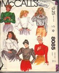 McCalls 8085 Victorian Look Blouse Pattern UNCUT