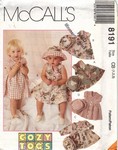 McCalls 8191 Toddlers Dress Hat Pattern UNCUT