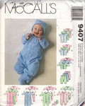McCalls 9407 Infant Preemie Layette Pattern