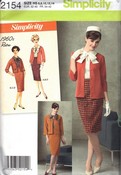 Simplicity 2154 H5 Retro 60's Jacket, Skirt, Blouse Pattern