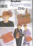Simplicity 5242 Red Hat Accessories Pattern UNCUT