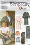 Simplicity 5314 Size BB Men's Sleepwear Pattern UNCUT