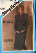 Simplicity 6577 Easy Sew Suit Pattern Medium