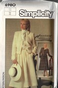 Simplicity 6980 Connoisseur Jacket Skirt Vintage Pattern