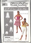 Simplicity 9058 Elements Overlock Skirt Pants Pattern