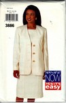 Butterick See & Sew 3886 Dress and Jacket Pattern UNCUT
