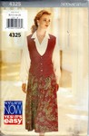 Butterick See & Sew 4325 Sz B Skirt Vest Pattern UNCUT