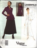 Vogue 1394 Karl Lagerfeld Jacket Skirt Pattern UNCUT