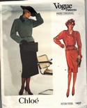 Vogue 1427 Chloe Jacket Skirt Pattern Size 12 UNCUT