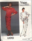 Vogue 1510 Kasper Ruffled Wrap Dress Pattern UNCUT