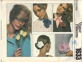 Vogue 1633 Flower Accessory Pattern UNCUT