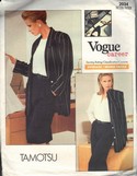 Vogue 2034 Tamotsu Suit Sewing Pattern Small UNCUT