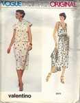 Vogue 2171 Valentino Dress Pattern UNCUT