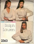 Vogue 2363 Ralph Lauren Blouse Sewing Pattern UNCUT