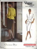 Vogue 2365 Christian Dior Jacket Skirt Pattern UNCUT