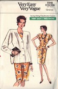 Vogue 7219 Jacket and Dress Pattern UNCUT