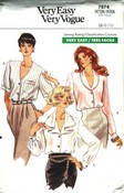 Vogue 7674 Multi Version Blouse Pattern UNCUT